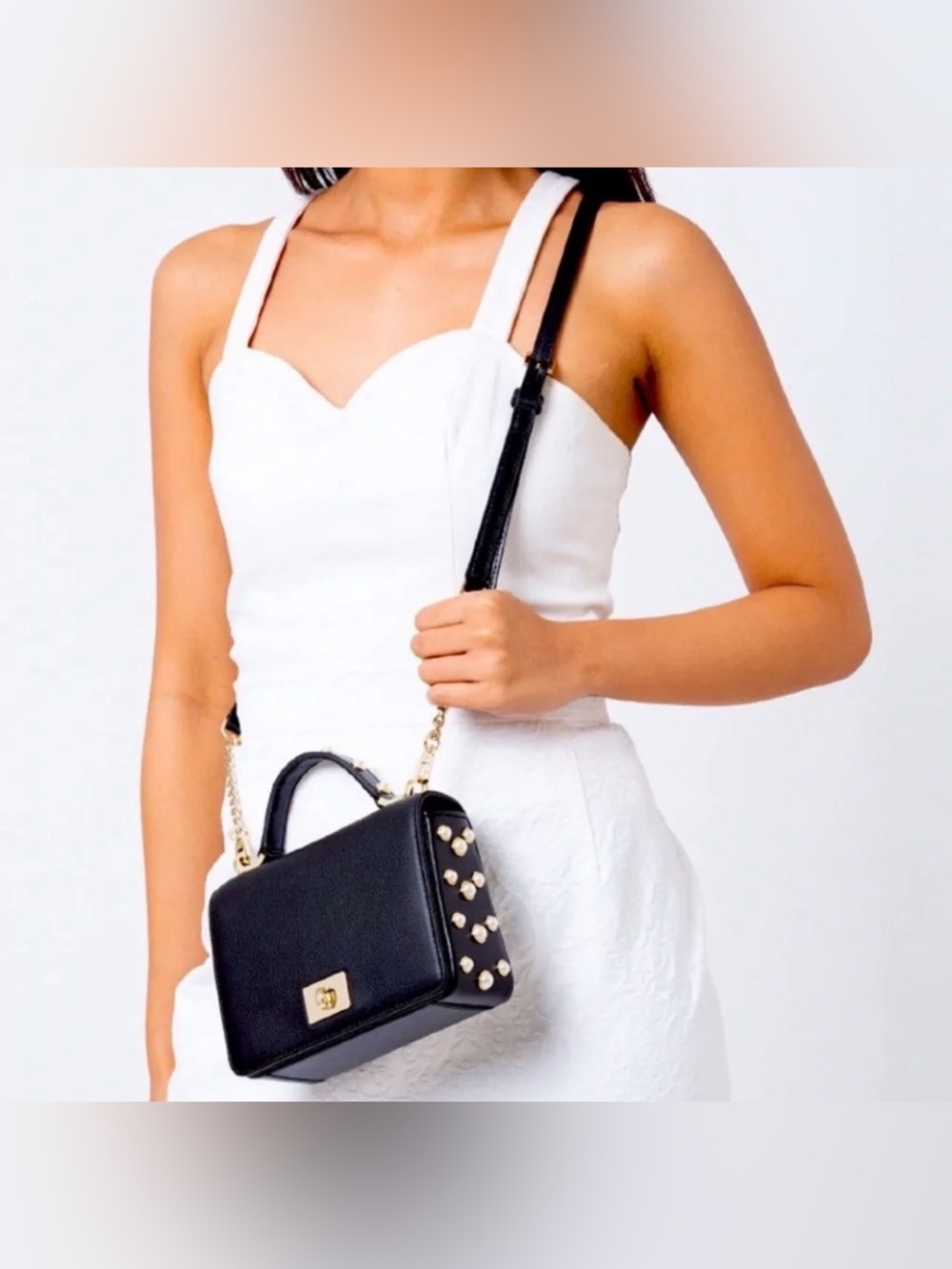 Kate Spade Maisie Serrano Pearl Crossbody Bag